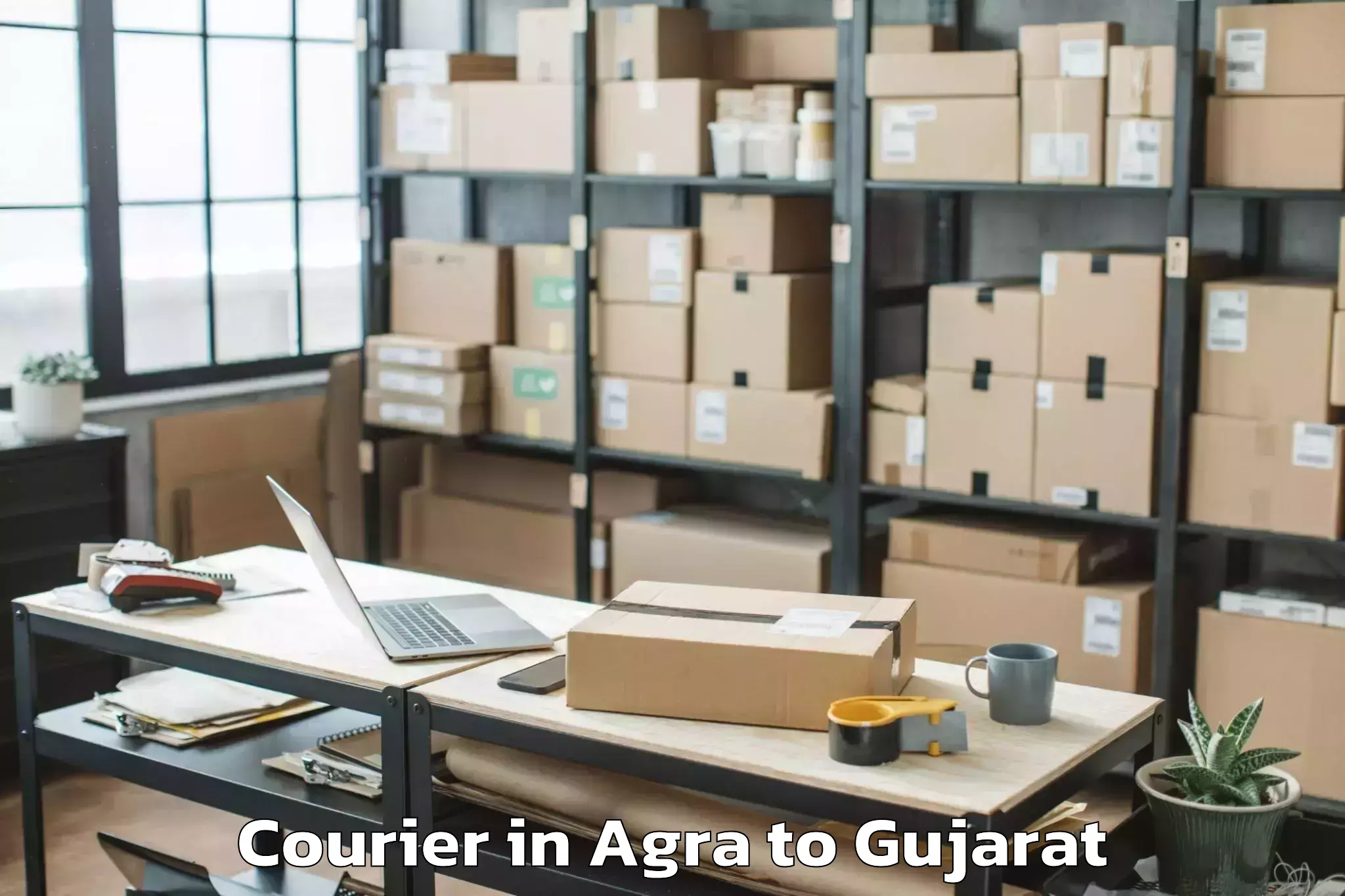 Easy Agra to Vadali Courier Booking